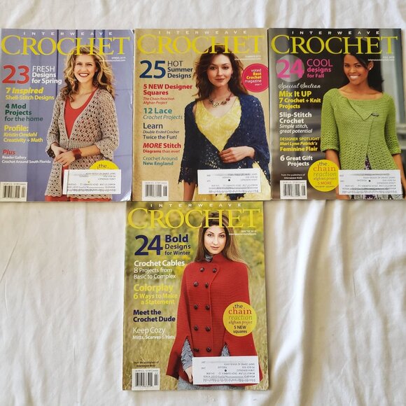 Interweave Crochet Other - Interweave Crochet Magazine Lot Of 4 - 2010 Spring Summer Fall Winter Issues
